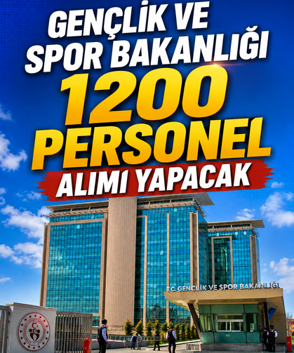 Gençlik ve Spor Bakanlığı 1200 Personel Alımı Yapacak