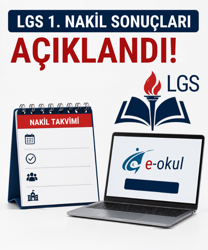 LGS 1. Nakil Sonuçları Açıklandı: Nakil Sonuçları Nereden Sorgulanır?
