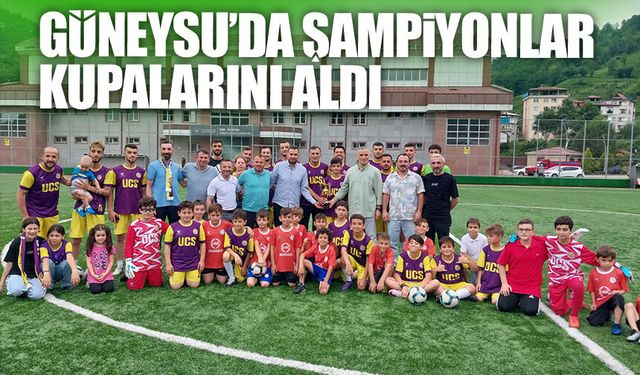 Güneysu’da Şampiyonlar Kupalarını Aldı