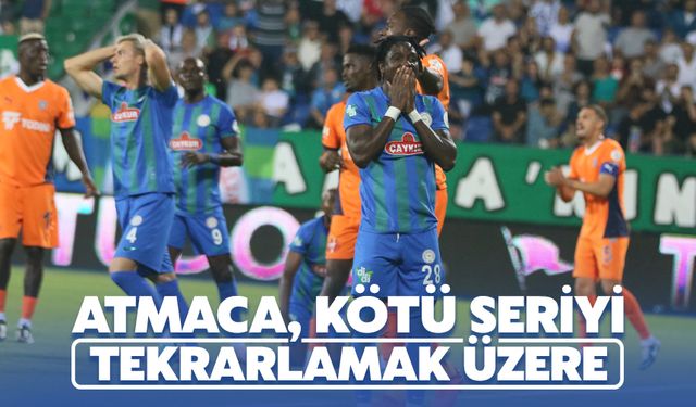 Çaykur Rizespor Kötü Serisini Tekrarlamak Üzere