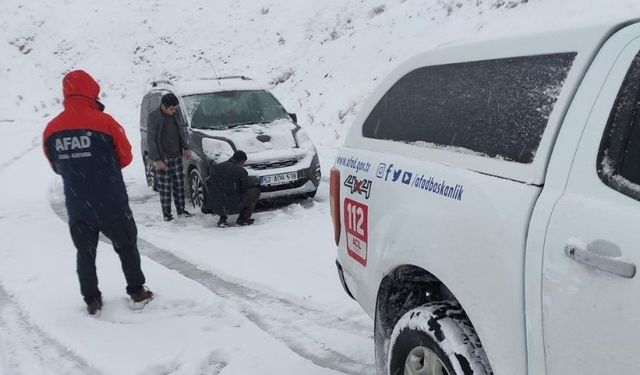 Giresun'da Mahsur Kalan Vatandaşlar Kurtarıldı