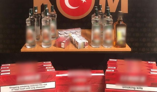 Rize'de 2 Bin 553 Paket Kaçak Sigara Ele Geçirildi