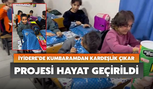 İyidere’de Kumbaramdan Kardeşlik Çıkar Projesi Hayat Geçirildi