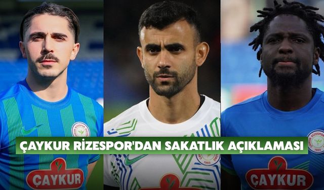 Çaykur Rizespor, Sakatlıklarla Mücadele Ediyor