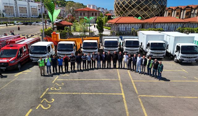 Rize Belediyesi Bünyesine 24 Yeni Araç Eklendi