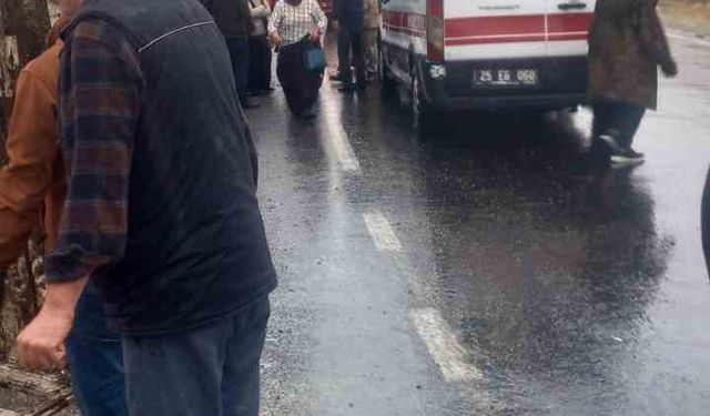 İspir’de koyun yüklü tır devrildi: Can pazarı yaşandı