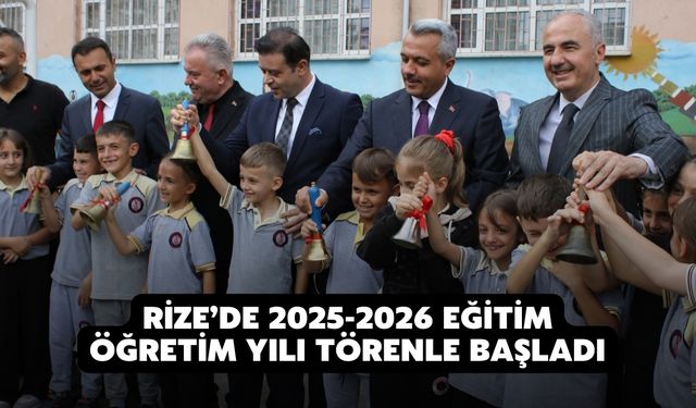 Rize’de 2025-2026 Eğitim Öğretim Yılı Törenle Başladı