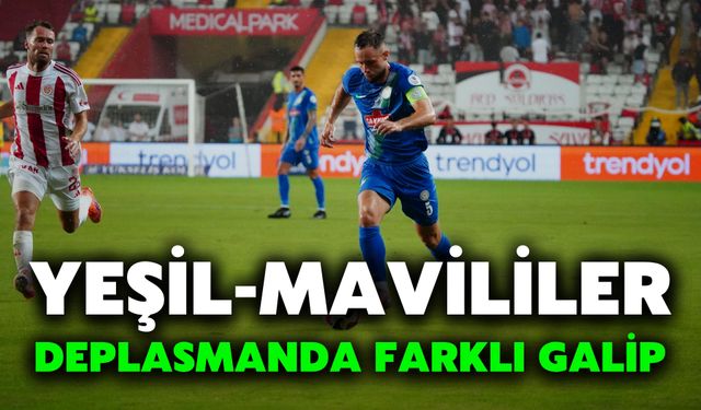 Yeşil-Mavililer Deplasmanda Farklı Galip