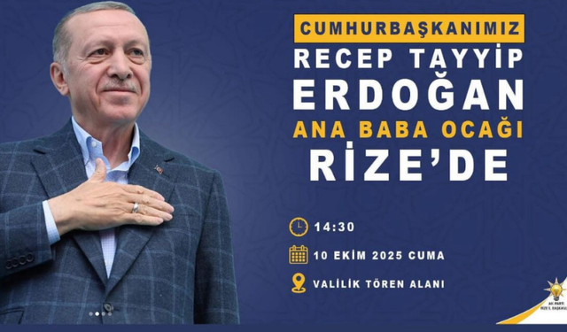 Cumhurbaşkanı Erdoğan’ın Rize Programında Değişiklik