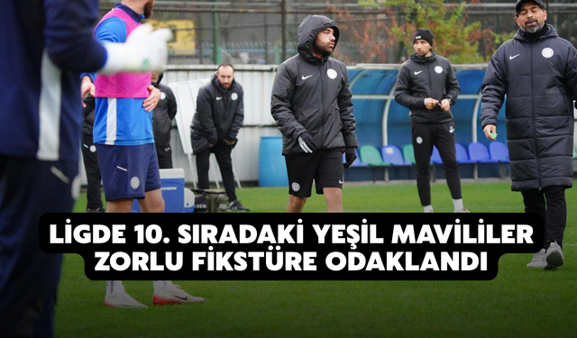Ligde 10. Sıradaki Yeşil Mavililer Zorlu Fikstüre Odaklandı