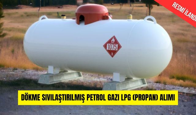 DÖKME SIVILAŞTIRILMIŞ PETROL GAZI LPG (PROPAN) ALIMI