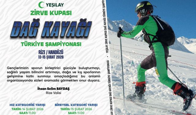 Rize'de Dağ Kayağı Türkiye Şampiyonası Düzenlenecek