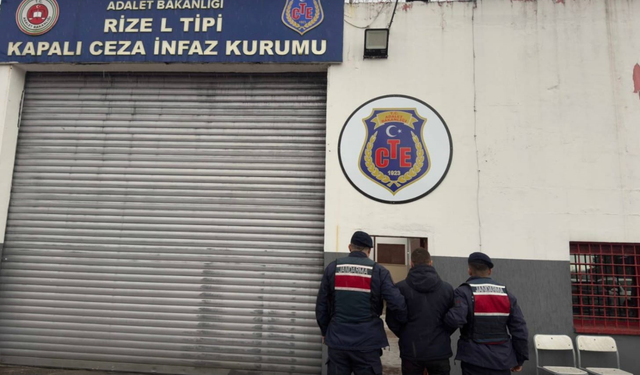 Rize’de Uyuşturucu Hükümlüsü Yakalandı