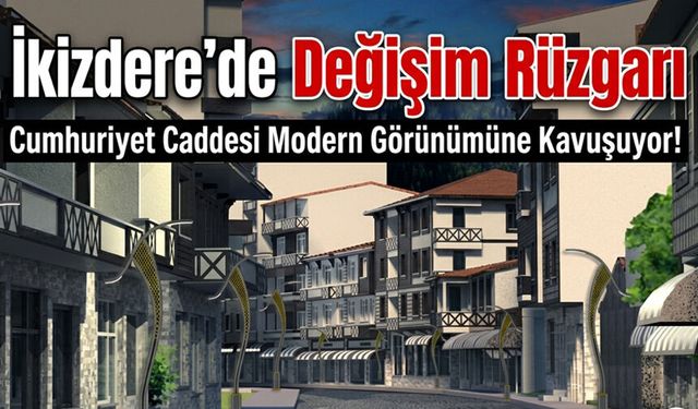 İkizdere'de Değişim Rüzgarı: Cumhuriyet Caddesi Modern Görünümüne Kavuşuyor!
