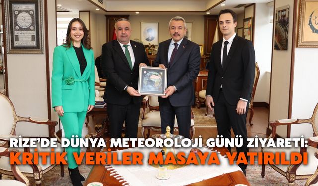 Rize’de Dünya Meteoroloji Günü Ziyareti: Kritik Veriler Masaya Yatırıldı