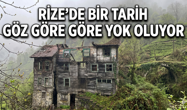 Rize’de Bir Tarih Göz Göre Göre Yok Oluyor