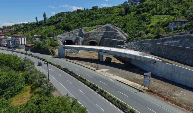 Trabzon'un 30 yıllık hayali olan Güney Çevre Yolu Projesi'nde çalışmalar sürüyor