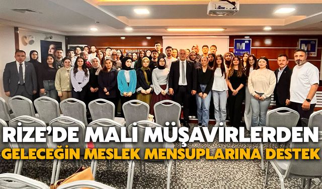 Rize’de Mali Müşavirlerden Geleceğin Meslek Mensuplarına Destek