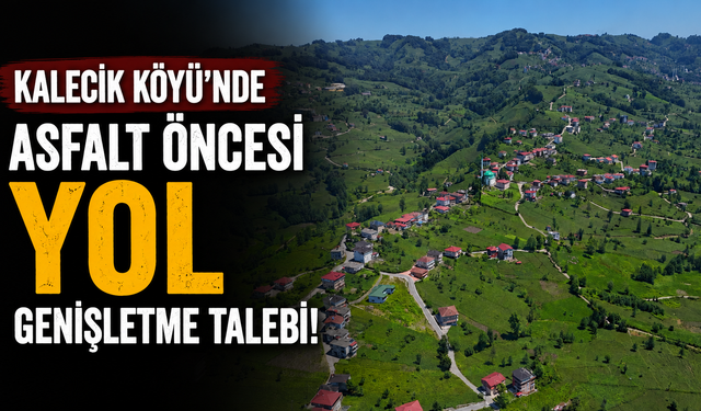 Kalecik Köyü'nde Asfalt Öncesi Yol Genişletme Talebi