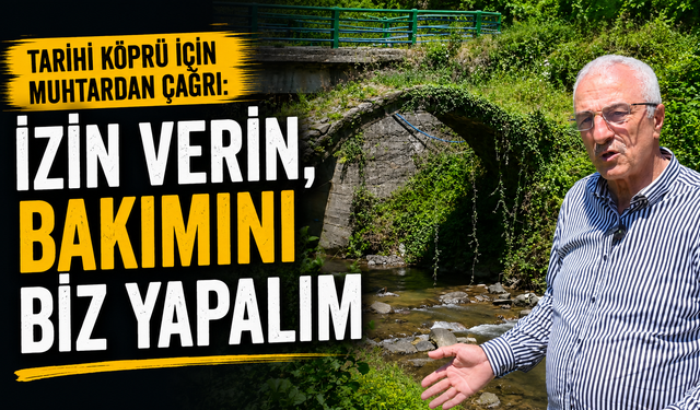 Tarihi Köprü İçin Muhtardan Çağrı: İzin Verin, Bakımını Biz Yapalım