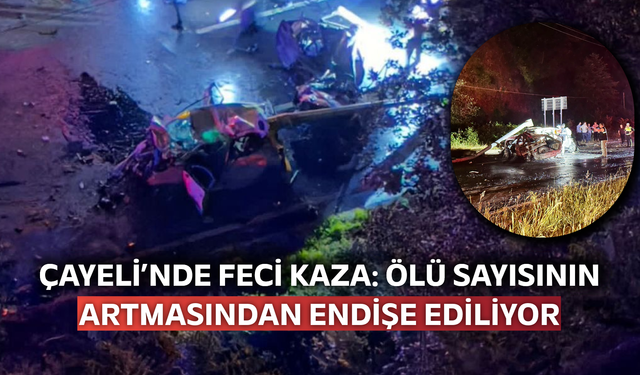 Çayeli’nde Feci Kaza: Ölü Sayısının Artmasından Endişe Ediliyor