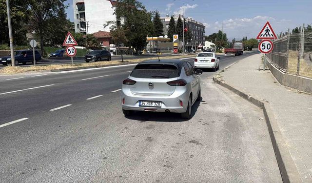 İki aracın çarpıştığı kaza sonrası polise zorluk çıkaran şahsa işlem yapıldı