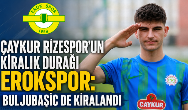 Çaykur Rizespor’un Kiralık Durağı Erokspor: Buljubasic de Kiralandı