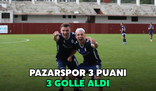 Pazarspor Evinde 3 Puanı 3 Golle Aldı