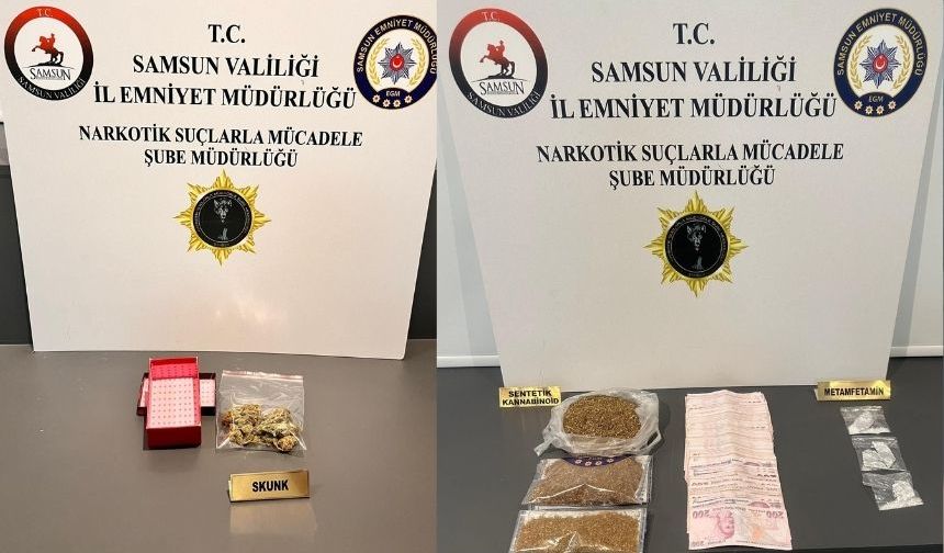 Samsun'da Uyuşturucudan 17 Kişi Yakalandı