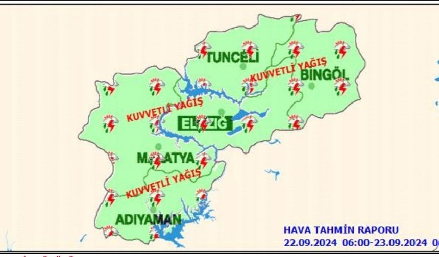 Meteorolojiden Kuvvetli Yağış Uyarısı