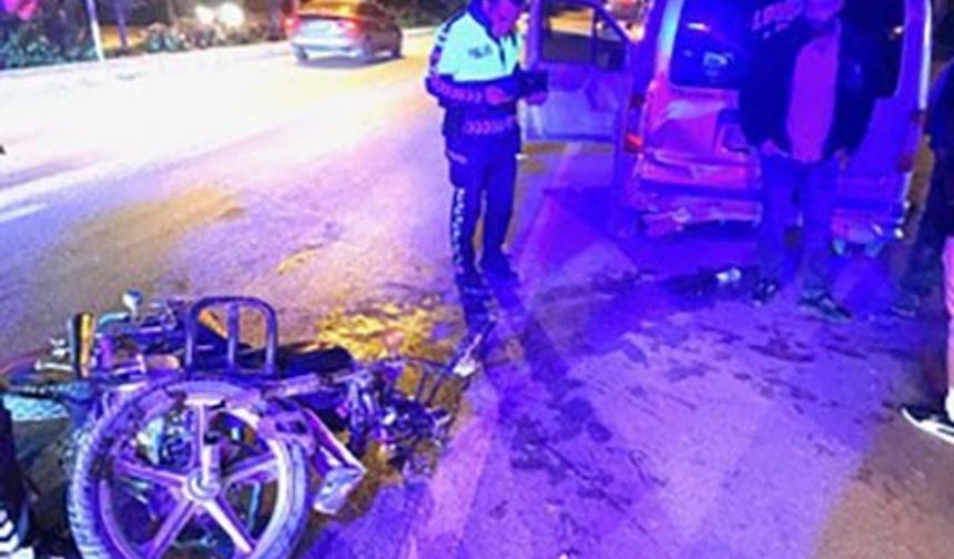 Konya’da hafif ticari araçla motosiklet çarpıştı: 1 yaralı