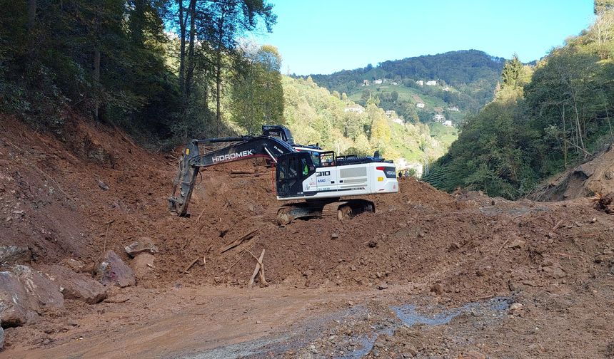 Rize'de Yağmur Dindi, Çalışmalar Hızlandı