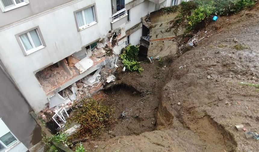 Rize’de Heyelana Maruz Kalan 6 Apartman İçin Karar Verildi