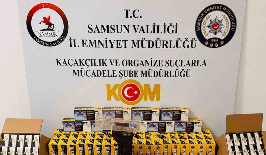 Samsun’da kaçak tütün mamulleri operasyonu