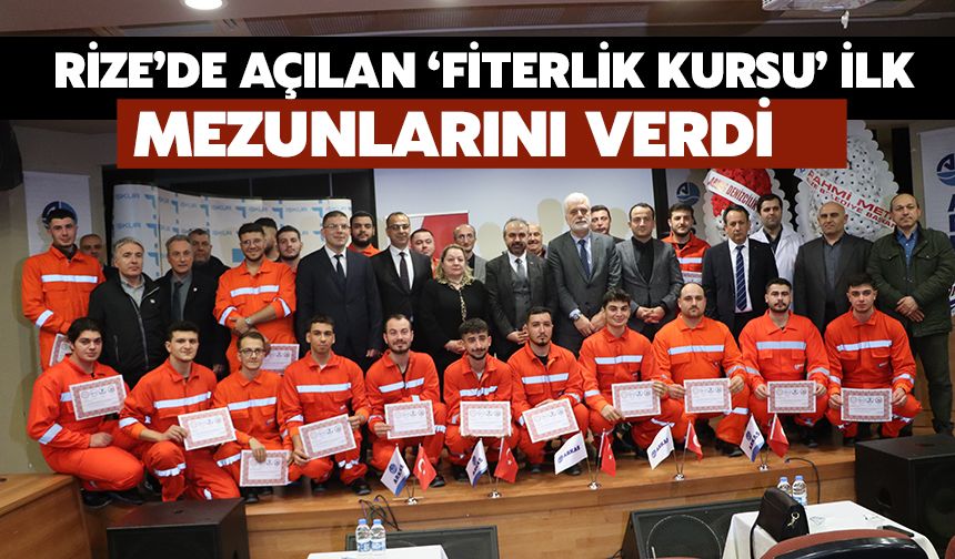 Rize’de Açılan ‘Fiterlik Kursu’ İlk Mezunlarını Verdi