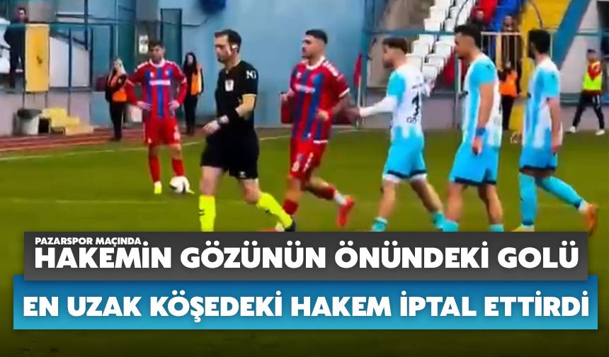 Hakemin Gözünün Önündeki Golü En Uzak Köşedeki Hakem İptal Ettirdi