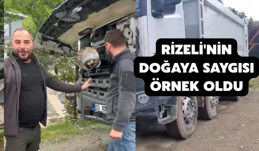 Rizeli'nin Doğaya Saygısı Örnek Oldu