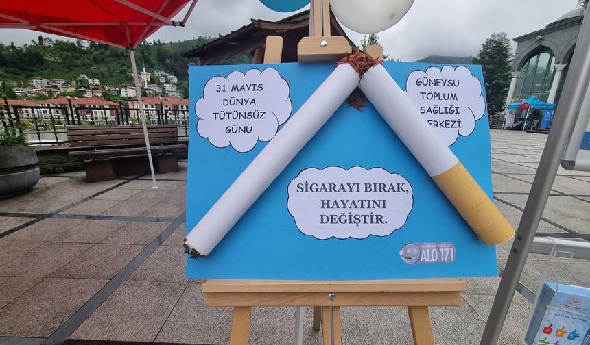 Rize'de "31 Mayıs Dünya Tütünsüz Günü" Etkinlikleri