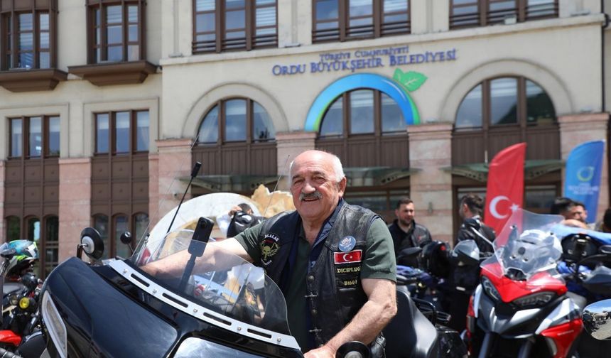 Motosiklet tutkunları Ordu’da bir araya geldi