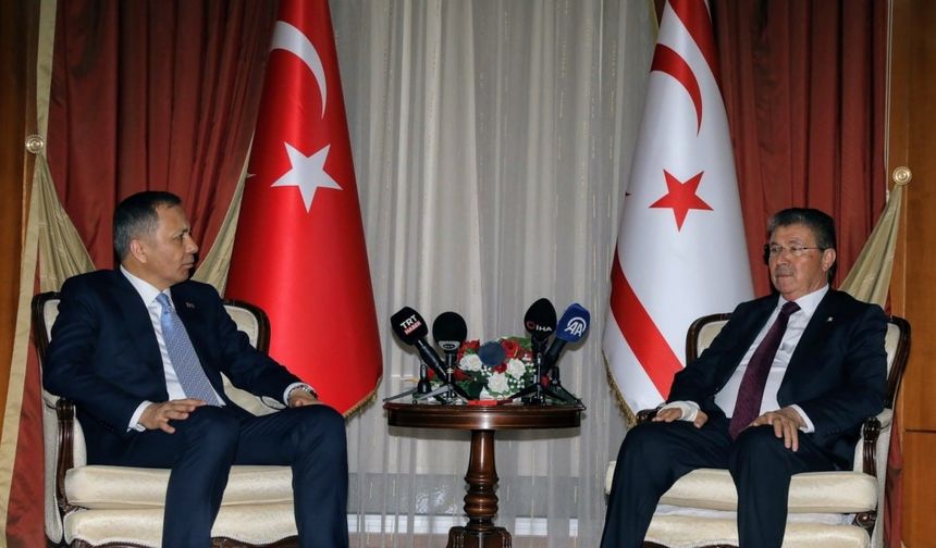 Bakan Yerlikaya, KKTC Başbakanı Üstel ile görüştü