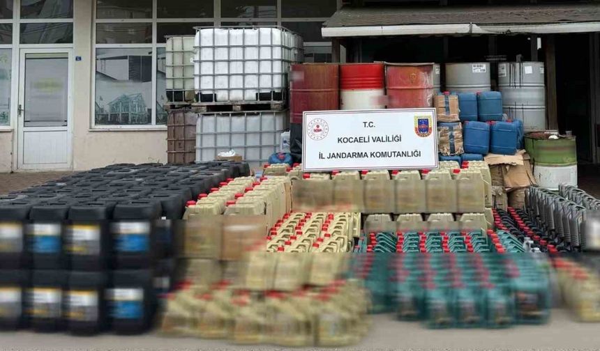 Kocaeli’de sahte madeni yağ operasyonu: 12 milyon TL’lik vurgun önledi