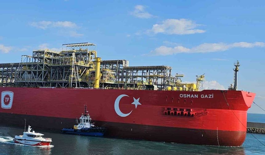 Türkiye’nin ilk yüzer gaz üretim platformu Osman Gazi Filyos Limanı’nda