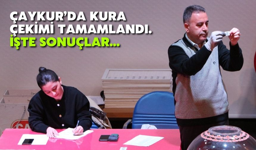ÇAYKUR'da kura çekim tamamlandı. İşte ÇAYKUR 1500 işçi alımı kura sonuçları...