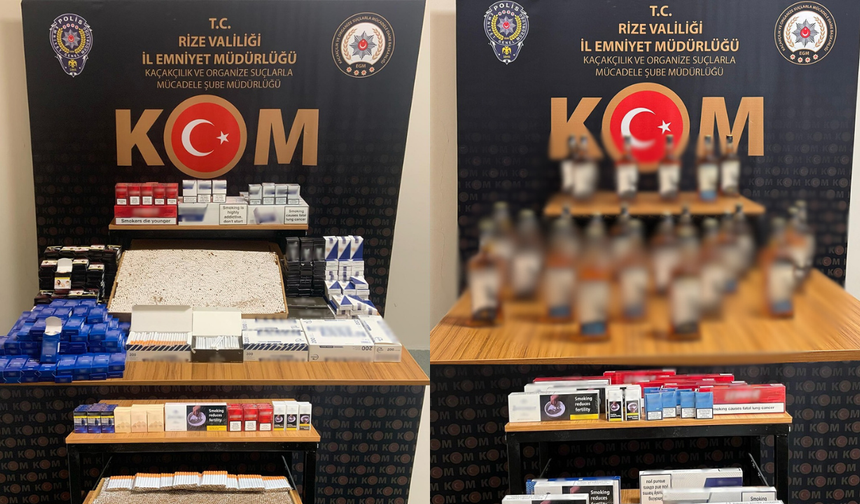 Rize'deki Kaçakçılık Operasyonunda 14 Kişi Hakkında İşlem Yapıldı
