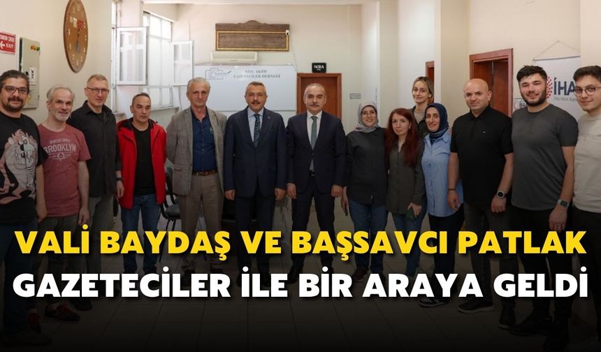 Vali Baydaş ve Başsavcı Patlak Gazeteciler İle Bir Araya Geldi