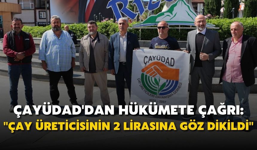 ÇAYÜDAD'dan Hükümete Çağrı: ''Çay Üreticisinin 2 Lirasına Göz Dikildi''