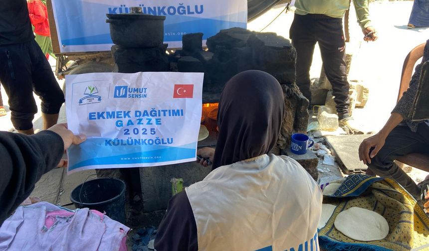 Rizeli Külünkoğlu ailesi ekmeğini Gazze ile bölüşmeye devam ediyor