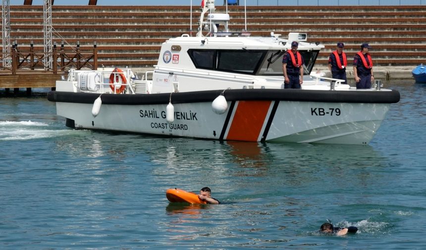 Trabzon’da boğulmalara karşı farkındalık tatbikatı