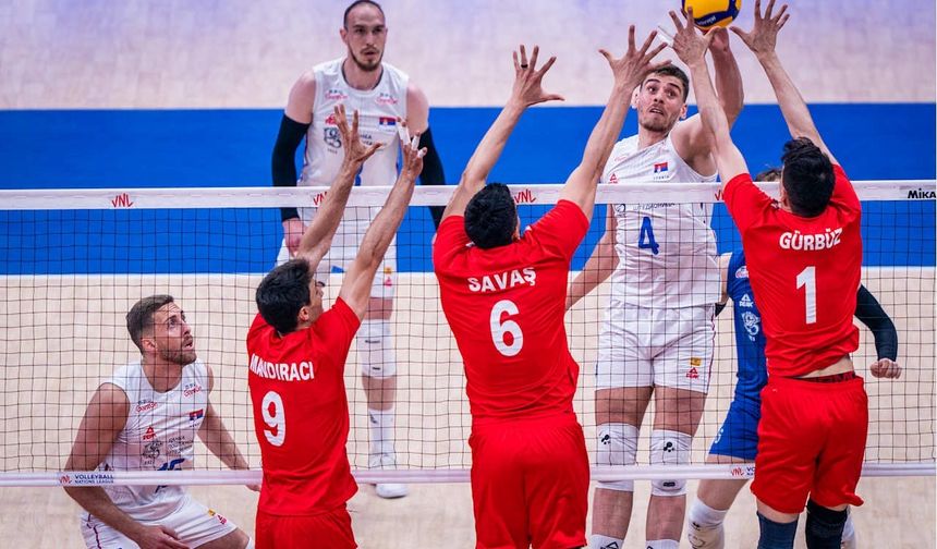 A Milli Erkek Voleybol Takımı, Milletler Ligi’ne mağlubiyetle başladı