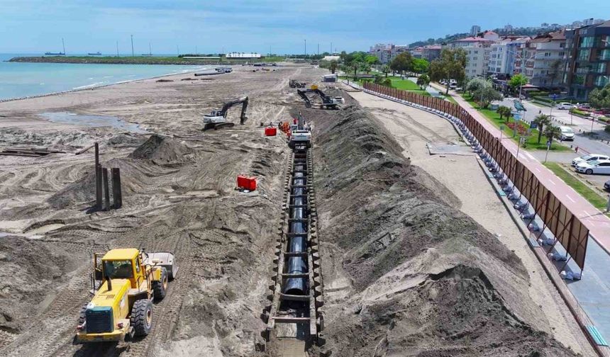 Karadeniz’in en büyük kolektör hattı ile Samsun sahilleri korunacak